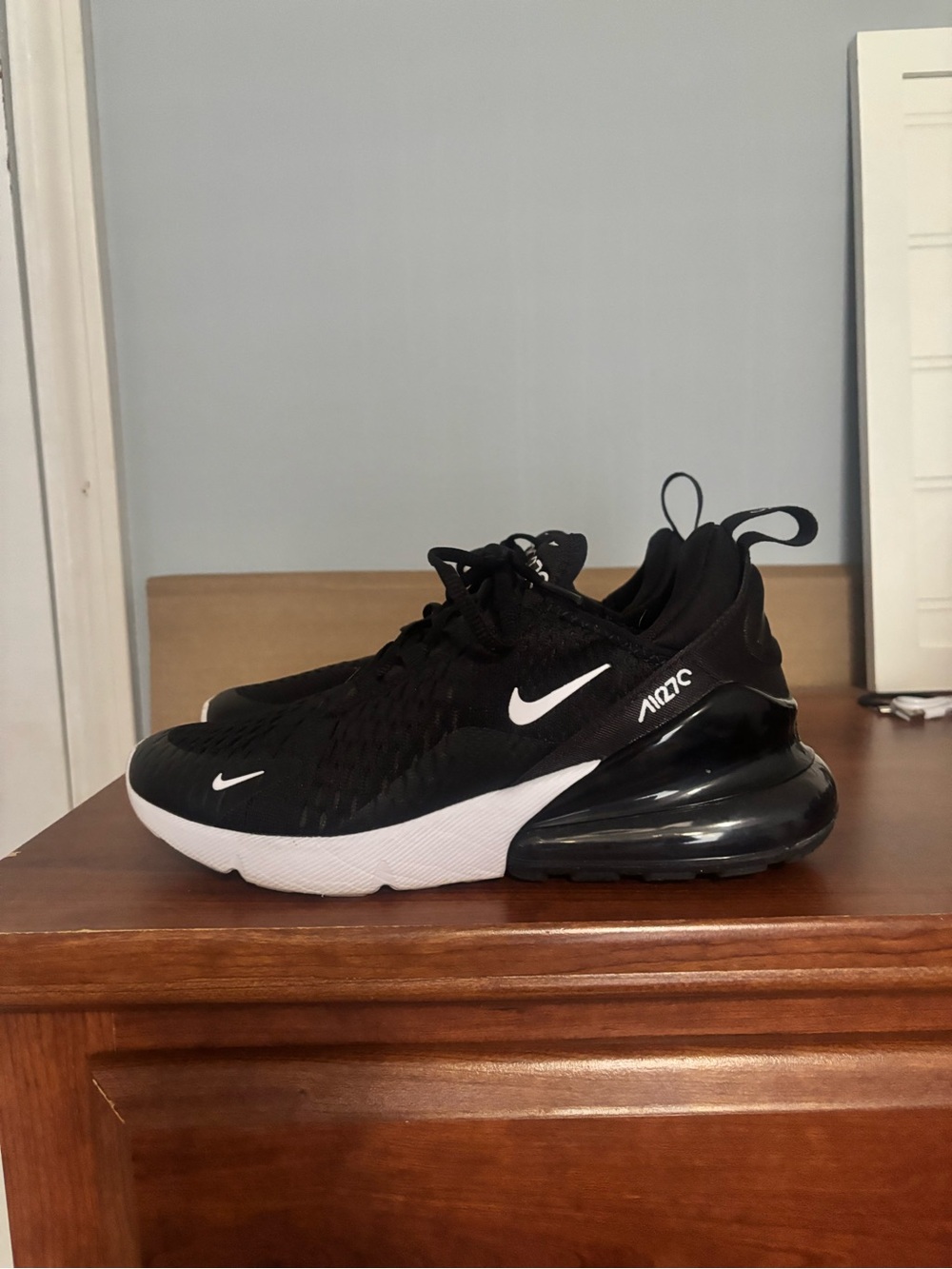 Nike Black and White Air Max 270 React Sneakers